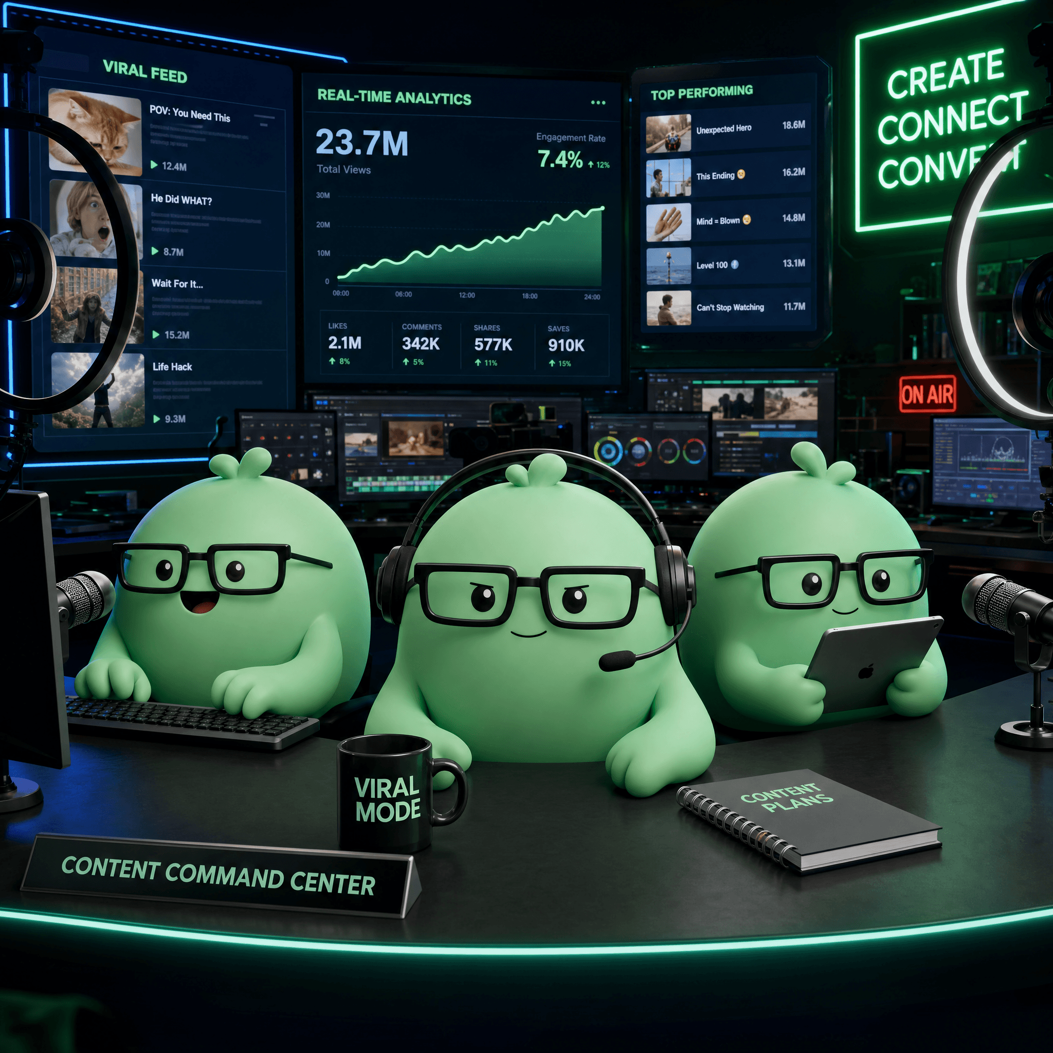 Content Claws agent team